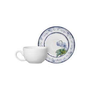 Taza Café c/ plato Valencia Set x 6 pzas.
