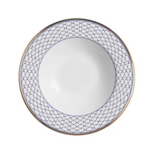 Plato Hondo Acanthus Azul Set x 6 pzas.