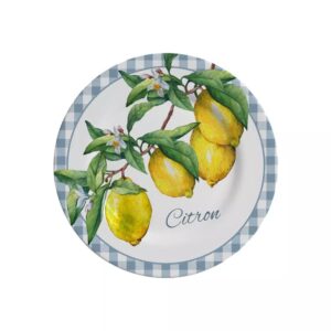 Plato Postre Amalfitana B Set x 6 pzas.