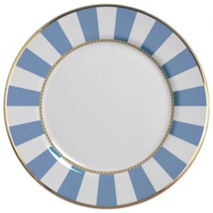 DISCONTINUO Plato Principal Blue Stripe Set x 6 pzas.