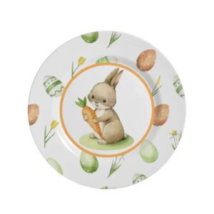 Plato Postre Follow the bunny B Set x 6 pzas.