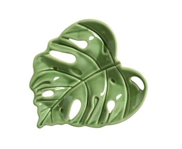 Plato de Pan Leaves Verde Set x 6 pzas.