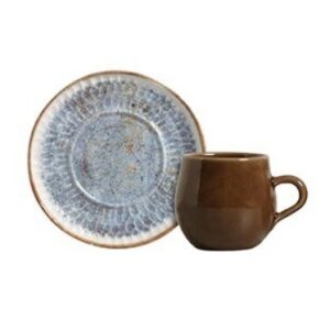 Taza de Te c/platillo Oreon Blue Set x 6 pzas.