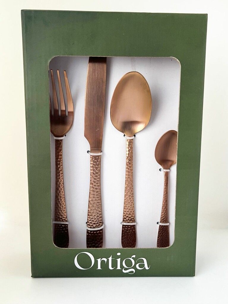 Set de Cubiertos Martele - Rose Gold Matte x 16 pzas. - Imagen 2