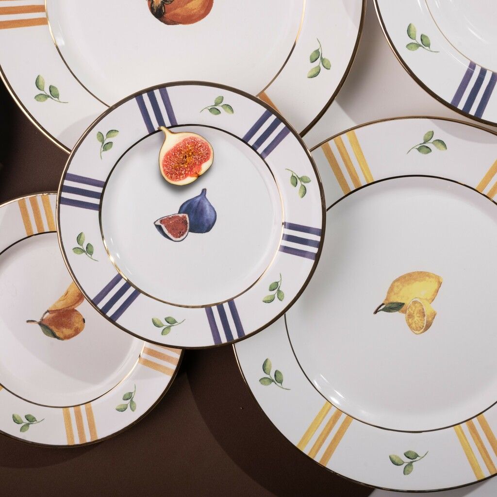 Plato Postre Fall Set x 6 pzas. - Imagen 2