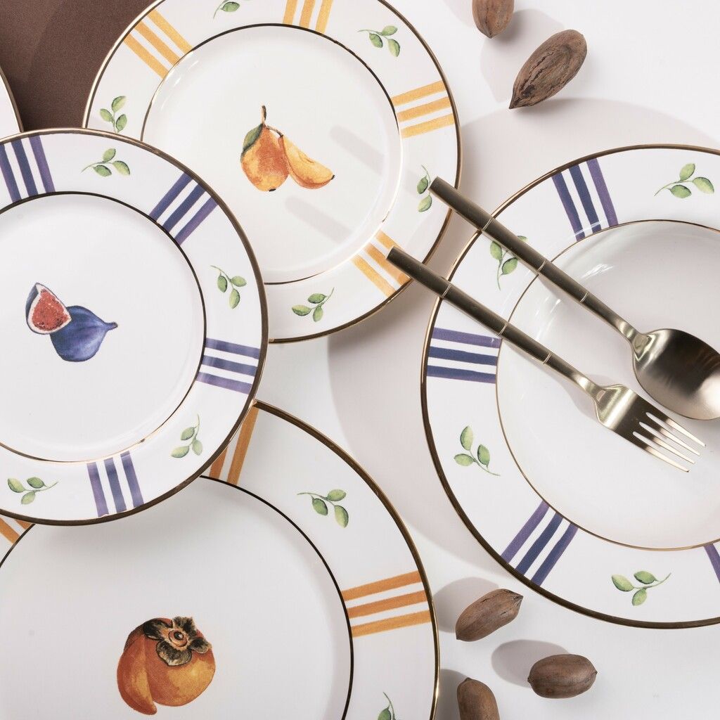 Plato Hondo Fall Set x 6 pzas. - Imagen 2
