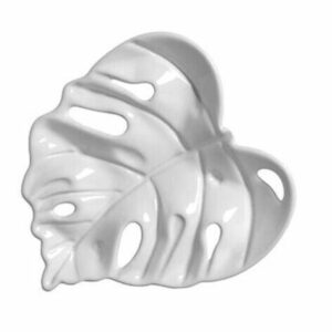 Plato de Pan Leaves Blanco Set x 6 pzas.