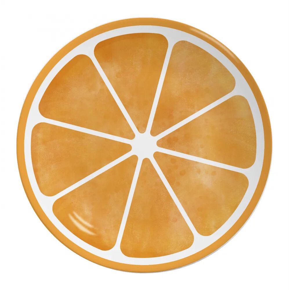 Plato Principal Orange Set x6 Pzas