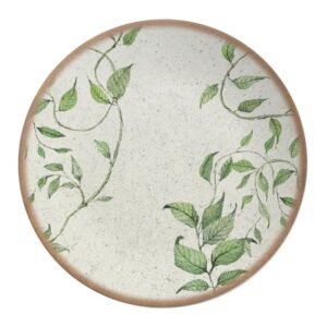 Plato Principal Tropical Leaves Set x6 Pzas
