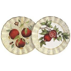 Plato Postre Encanto Dorado Set x6 Pzas